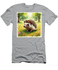 Hedgehog in a Sunlit Meadow Sarah Kirk T-Shirt