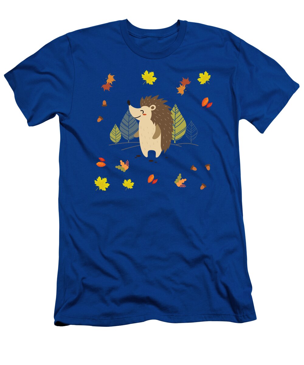 Hedgehog in the Colorful Autumn Forest Gift Tenshirt T-Shirt