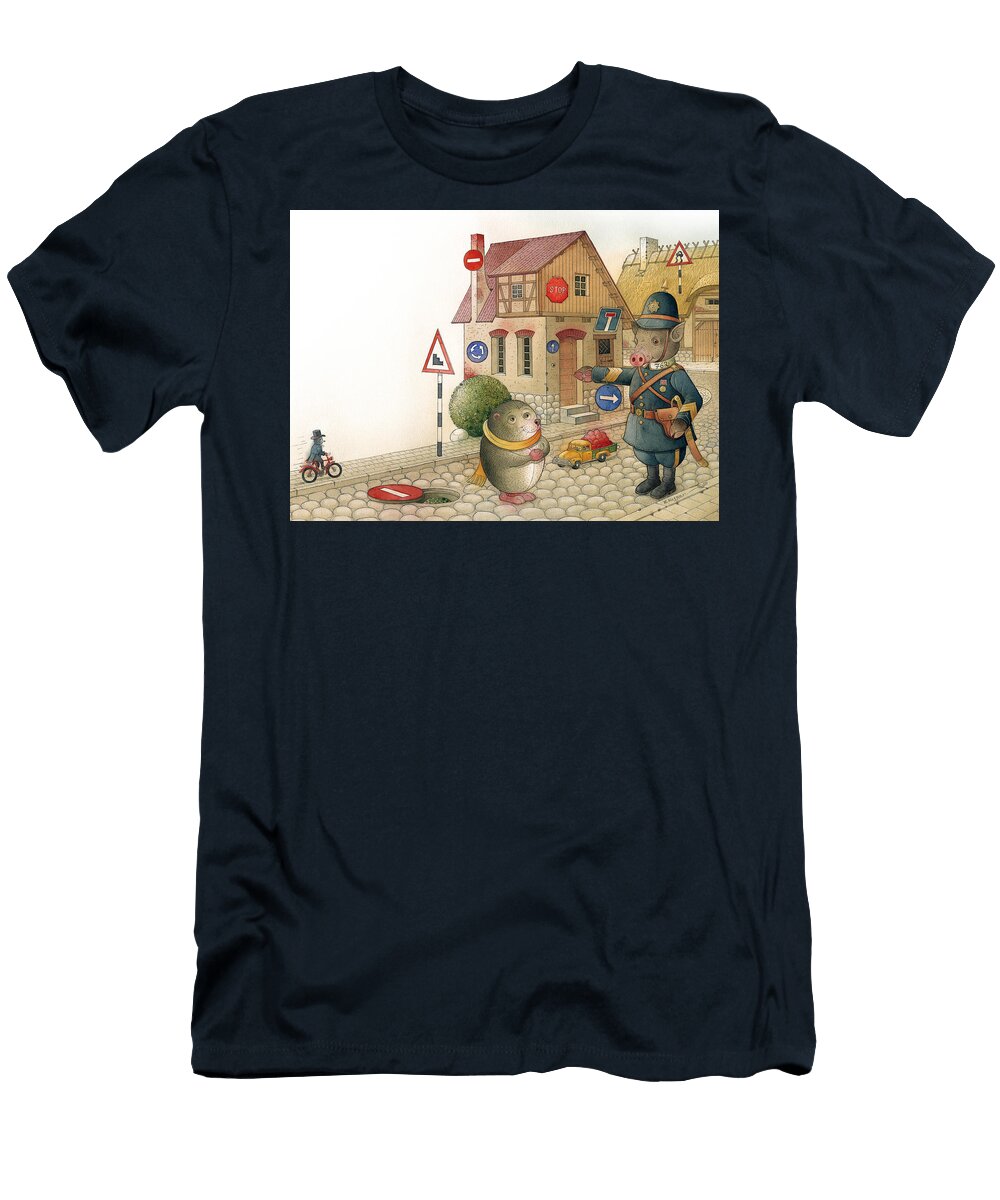 Hedgehog Kestutis Kasparavicius T-Shirt
