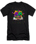 Hedgehog Mardi Gras Animal Face Carnival Jester Festival Acil Kancil T-Shirt