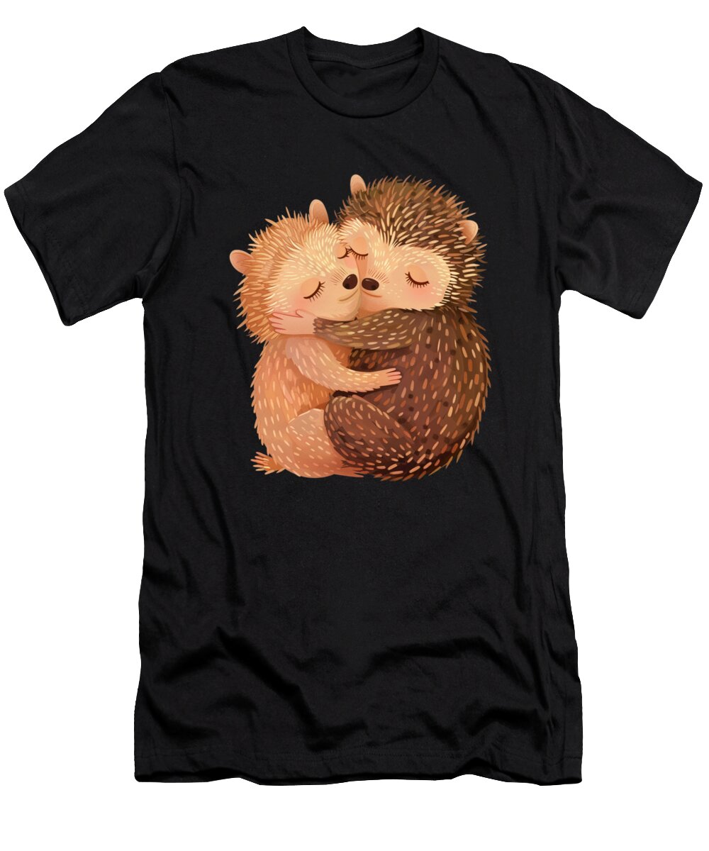 Hedgehog Nesting Habits Doris Santiago Art T-Shirt
