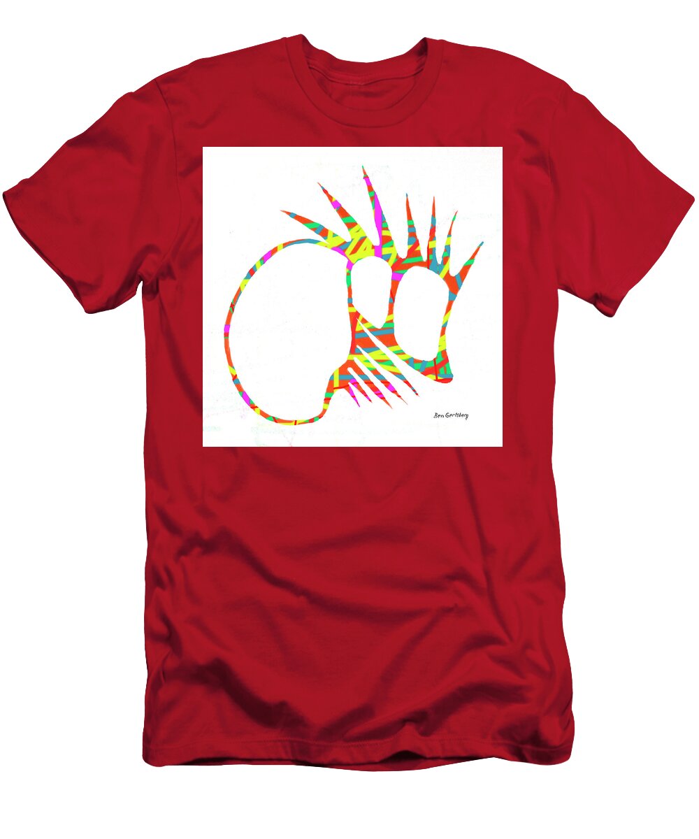 Hedgehog No 2 in Colorful Rainbow Colors Ben and Raisa Gertsberg T-Shirt
