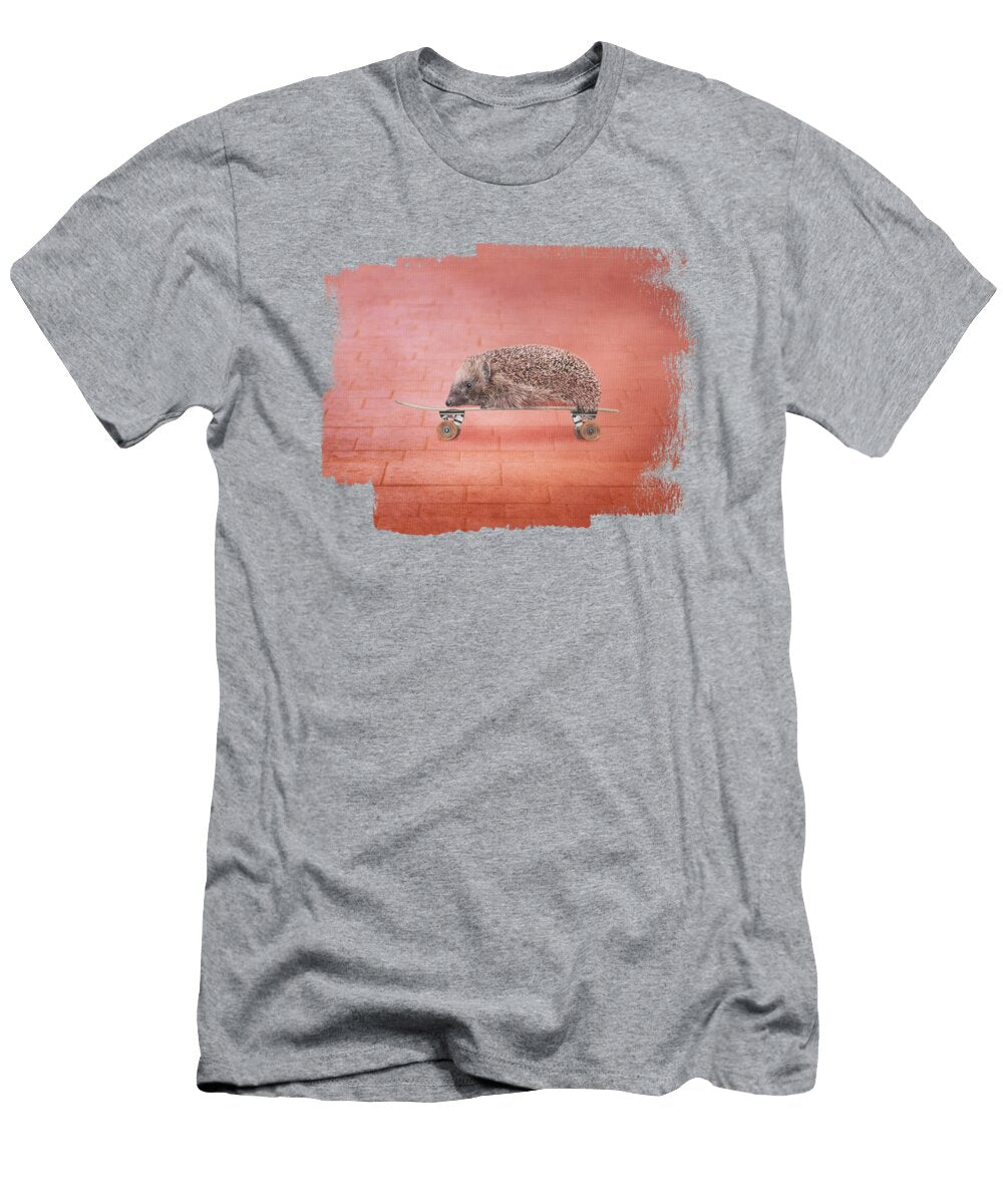 Hedgehog on Skatebaord Elisabeth Lucas T-Shirt