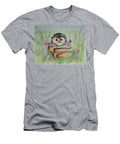 Hedgehog Peeking Over Books Stephanie Falter T-Shirt