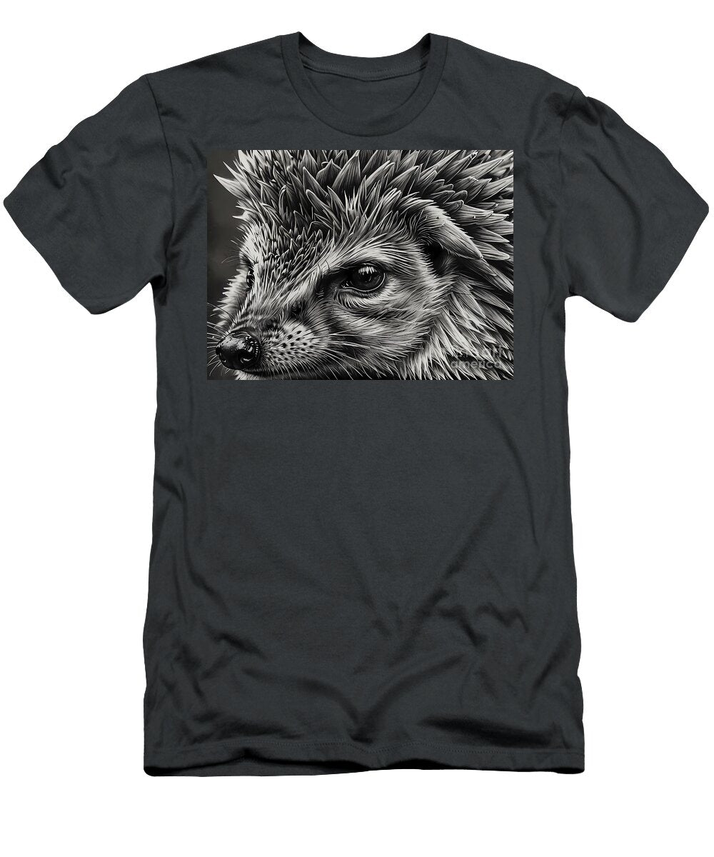 Hedgehog Portrait Philip Openshaw T-Shirt