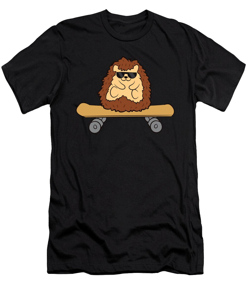 Hedgehog Skateboard Funny Hedgehog Eq Designs T-Shirt