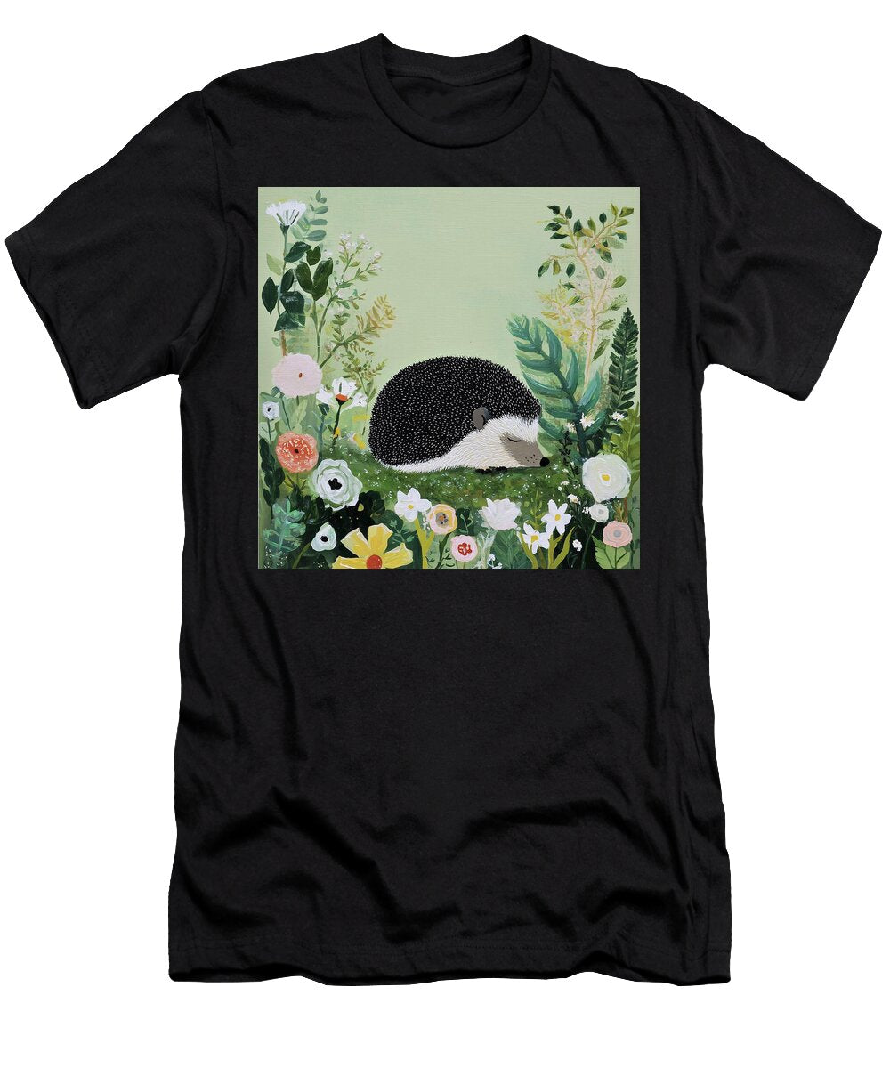 Hedgehog Sleeping in Garden Fabrizio Cassetta T-Shirt
