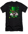 Hedgehog St Patricks Day Animal Leprechaun Hat Shamrock Acil Kancil T-Shirt