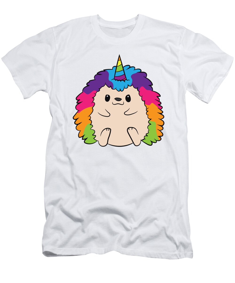 Hedgehog Unicorn Rainbow Hedgehog Eq Designs T-Shirt