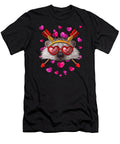 Hedgehog Valentines Day Animal Face Heart Glass Love Arrows Acil Kancil T-Shirt