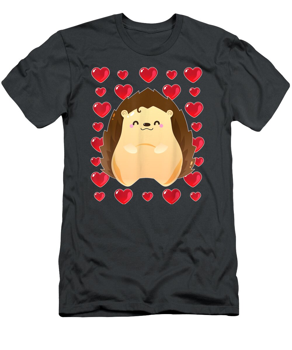 Hedgehog Valentines Day for Men Women Kids Pharro Auria T-Shirt