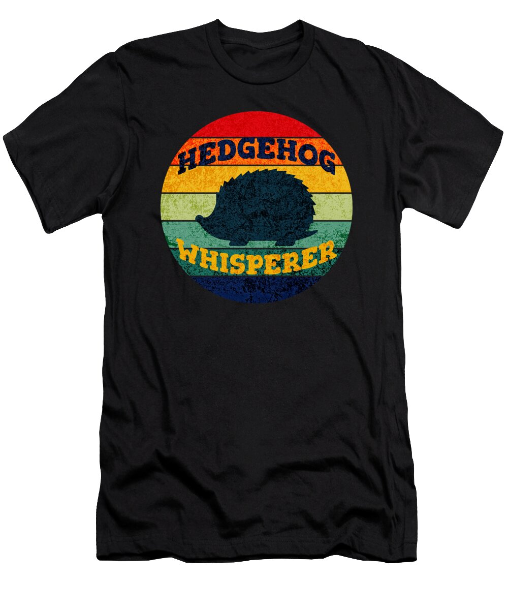 Hedgehog Whisperer Vintage Sunset Cute Retro Style Men Women Newdesignera T-Shirt