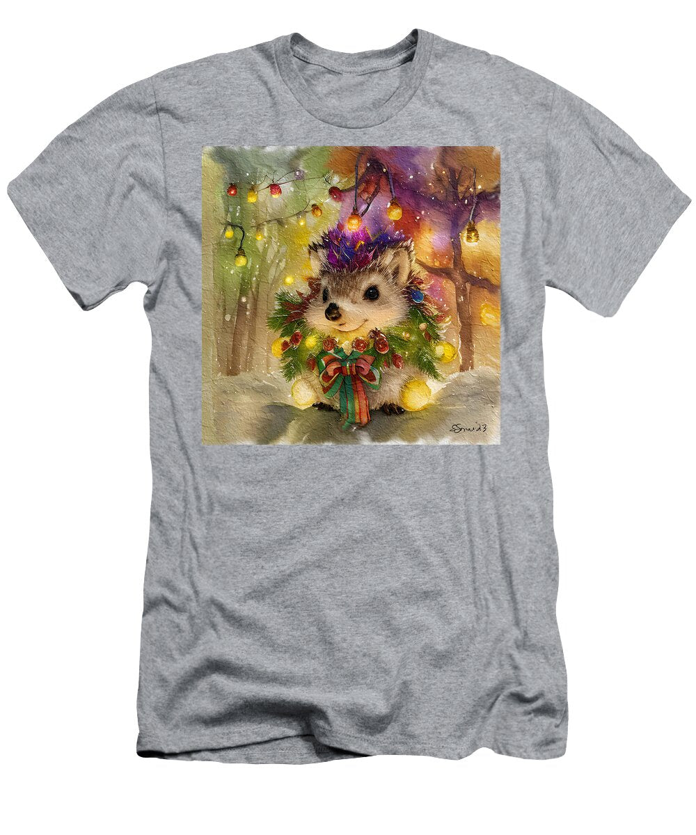 Hedgehog Winter Solstice 2 Elaine Sonne T-Shirt