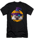 Hedgehog Witch Funny Halloween Costume Creepy Moon Acil Kancil T-Shirt