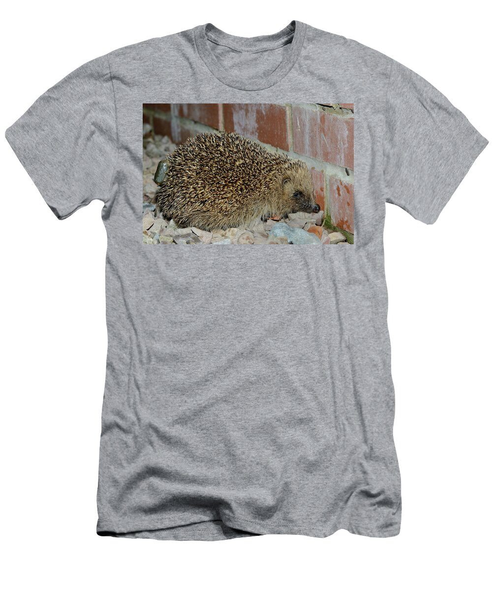 Hedgehog with a Transmitter Attached Found By Radiotracking Nick Upton Natureplcom T-Shirt