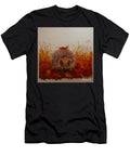 Hedgehog with Leaf 2024 Oil on Canvas Lee Campbell T-Shirt