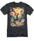 Hedgehogs in a Whimsical Garden Sampadart Gallery T-Shirt