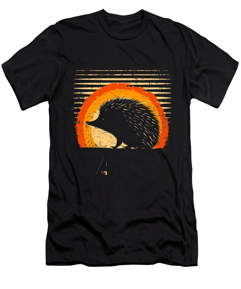 Hedgehogs in Winter Doris Santiago Art T-Shirt