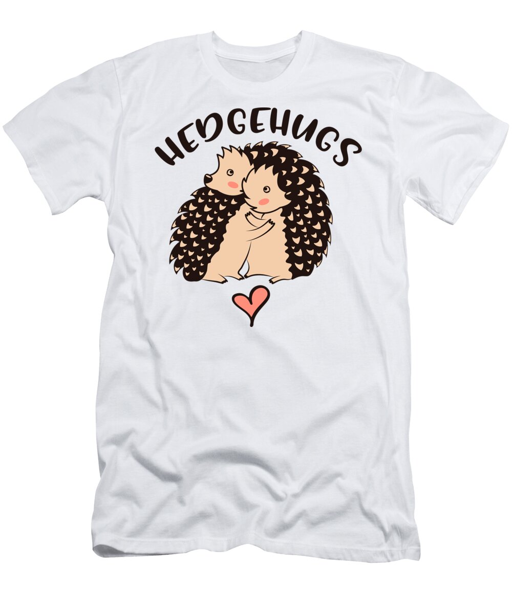 Hedgehugs Cute Hedgehog Hugs Sweet Birdie Studio T-Shirt