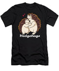 Hedgehugs Hedgehogs Hugging Animal Love Warm Hug Acil Kancil T-Shirt