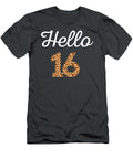 Hello 16 Birthday Leopard Cheetah Animal Print 16th Birthday Calebj Keisar T-Shirt