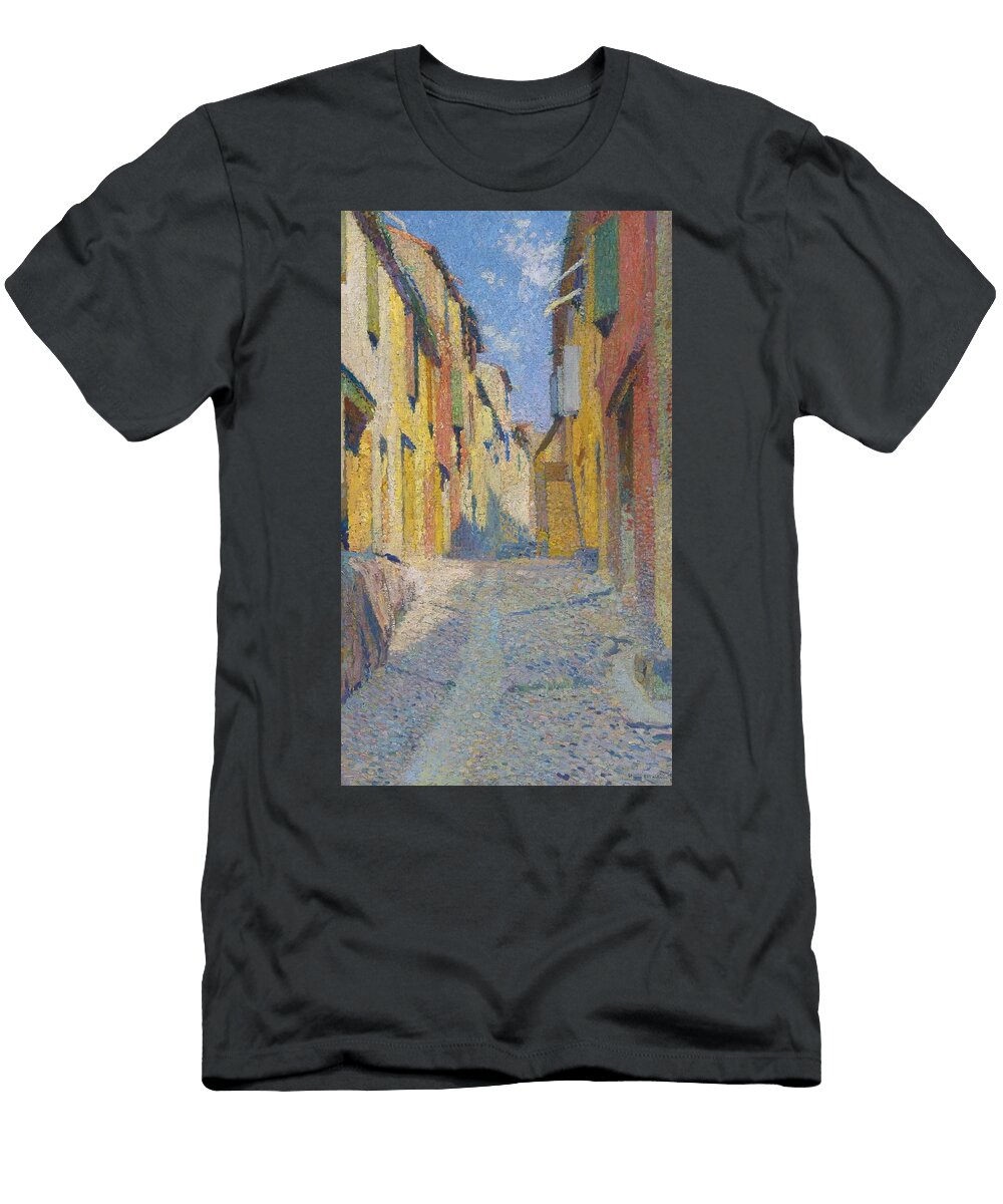 Henri Martin Rue Ensoleillee E Collioure Signed Henri Martin Motionage Designs T-Shirt
