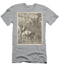 Herder Drives Two Cattle Through a Stream Jan De Visscher to Nicolaes Pietersz Berchem 1643 Motionage Designs T-Shirt