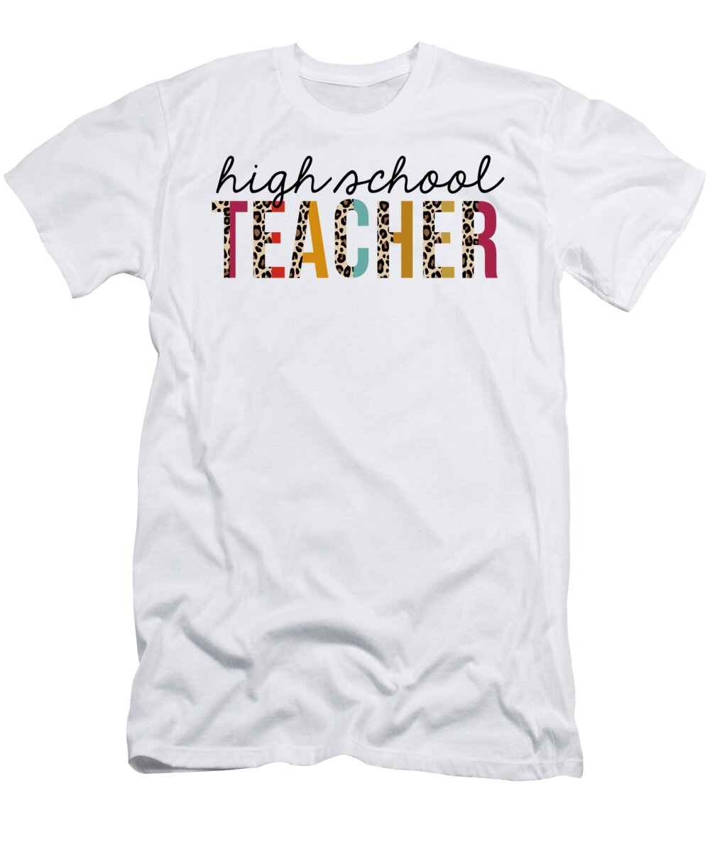 High School Teacher Leopard Print Funny Jensen Cena T-Shirt