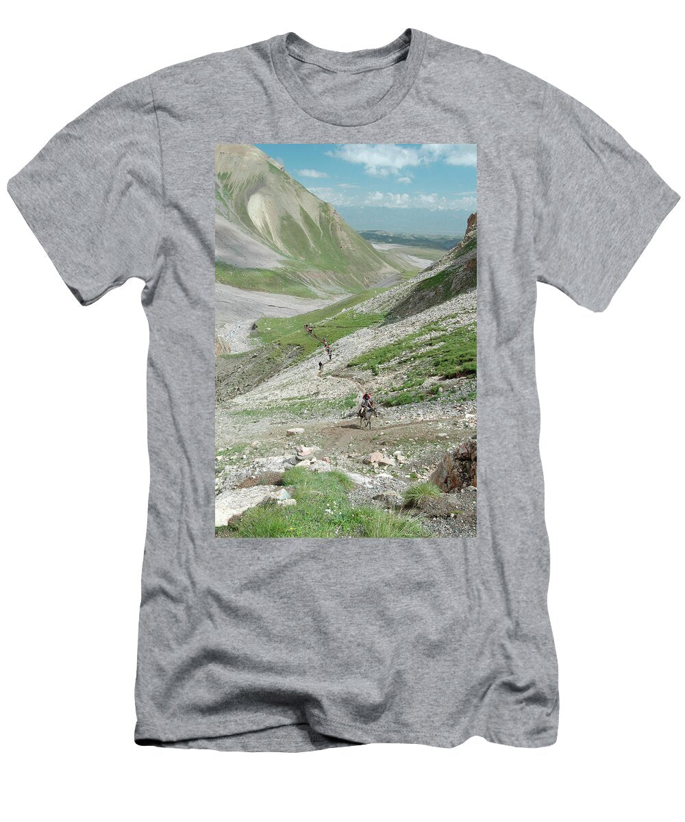 Hikers in the Mountains in Kyrgyzstan Lisa Seaman T-Shirt