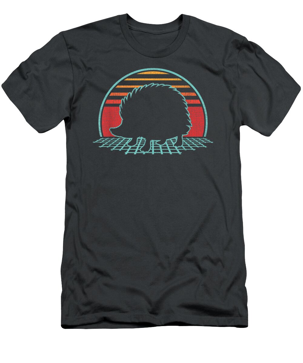 Hog Retro Vintage 80s Style Animal Lover Kofi Hallie T-Shirt