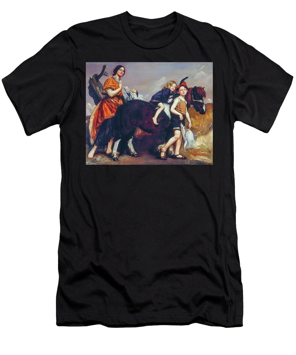 Holiday in Essex By George Washington Lambert 1910 George Washington Lambert T-Shirt