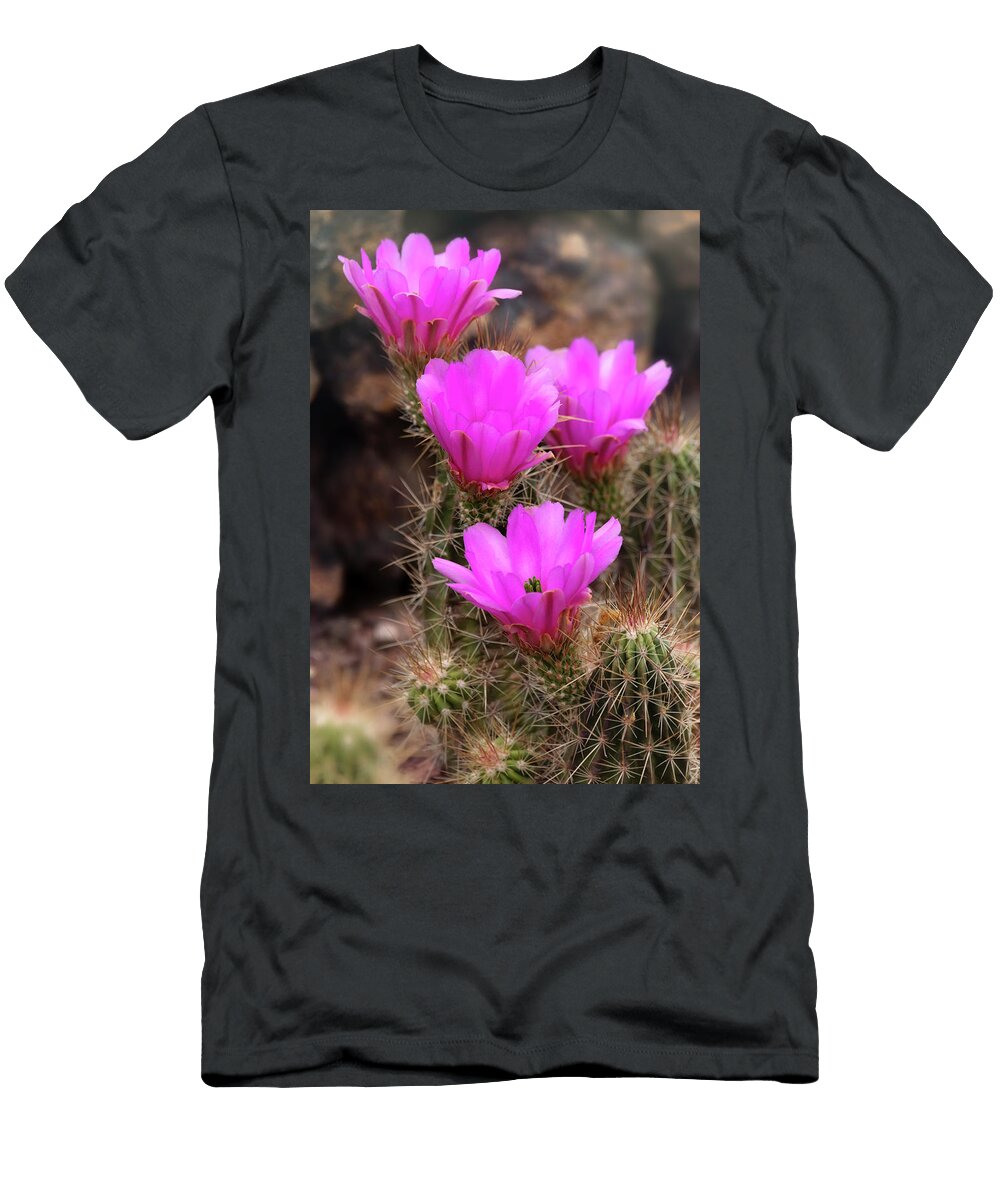 Hot Pink Hedgehog Blooms Saija Lehtonen T-Shirt