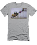 House Stairs with Fantasy Statues Panoramic Images T-Shirt
