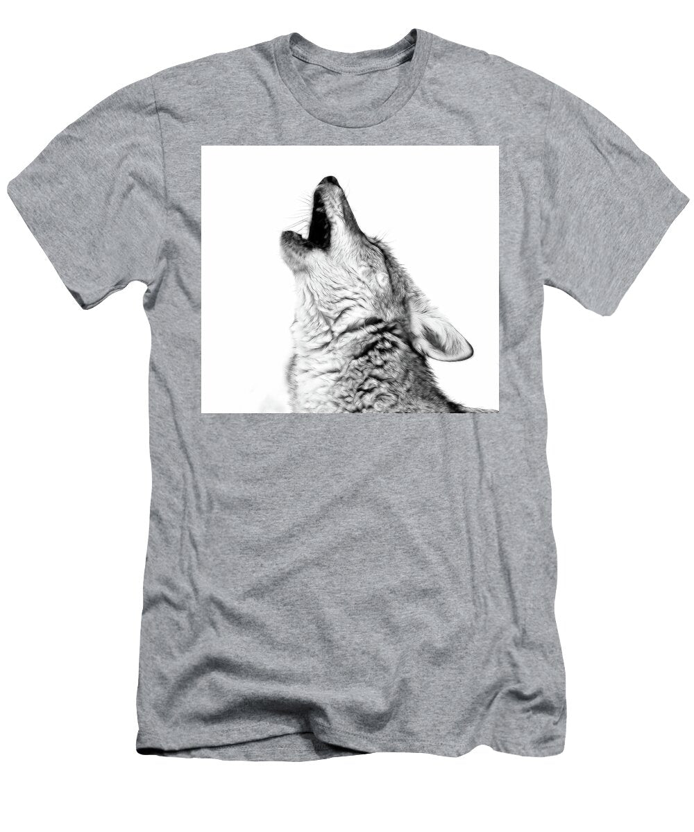 Howling Coyote Bw Athena Mckinzie T-Shirt