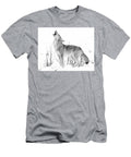 Howling Coyote Winter Bw Athena Mckinzie T-Shirt