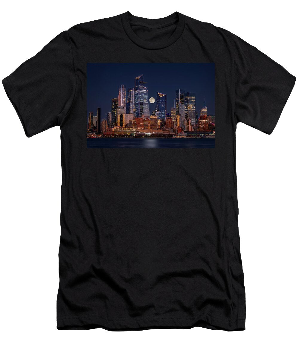 Hudson Yards NYC Moonrise Susan Candelario T-Shirt