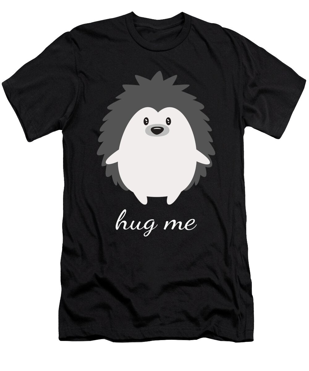 Hug Me Hedgehog Cute Autumn Moon T-Shirt