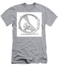 Human Figure Running in Hamster Wheel Drawing Frank Ramspott T-Shirt