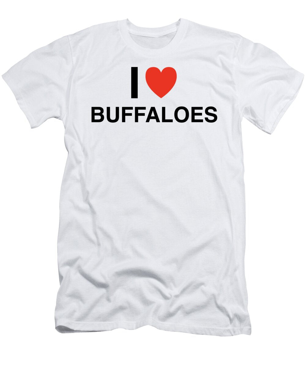 I Heart Buffaloes in Black I Heart Everything T-Shirt
