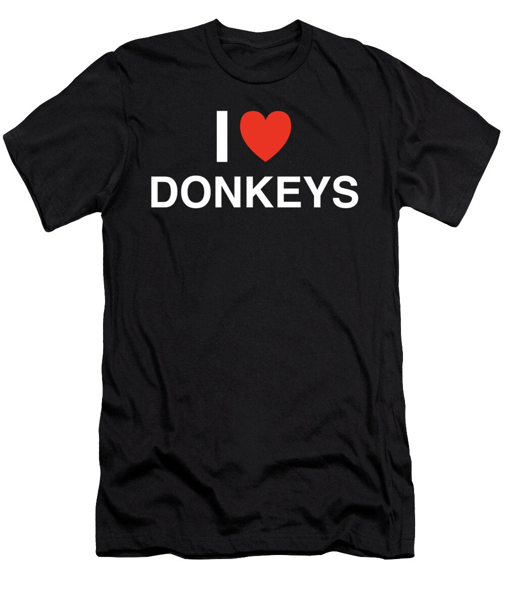 I Heart Donkeys in White I Heart Everything T-Shirt