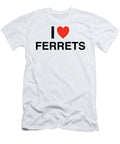 I Heart Ferrets in Black I Heart Everything T-Shirt