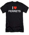 I Heart Ferrets in White I Heart Everything T-Shirt