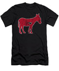 I Love Donkey Rider Jackass Mule Funny Democrat Jockey Red Henry B T-Shirt