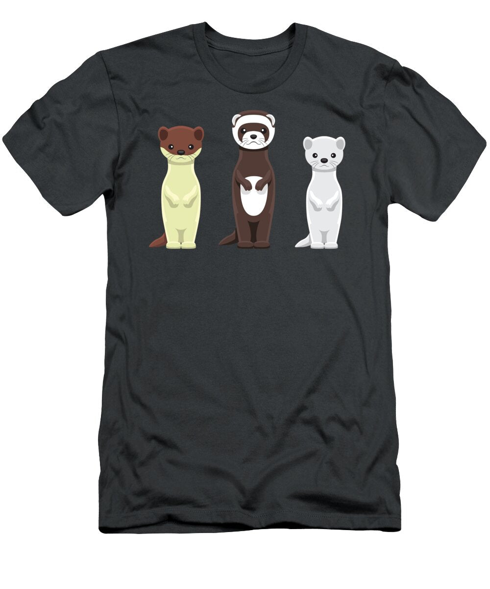 I Love Ferret Funny Ferret Clint Taleen T-Shirt