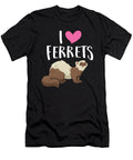 I Love Ferrets Funny Ferrets Lover Eq Designs T-Shirt