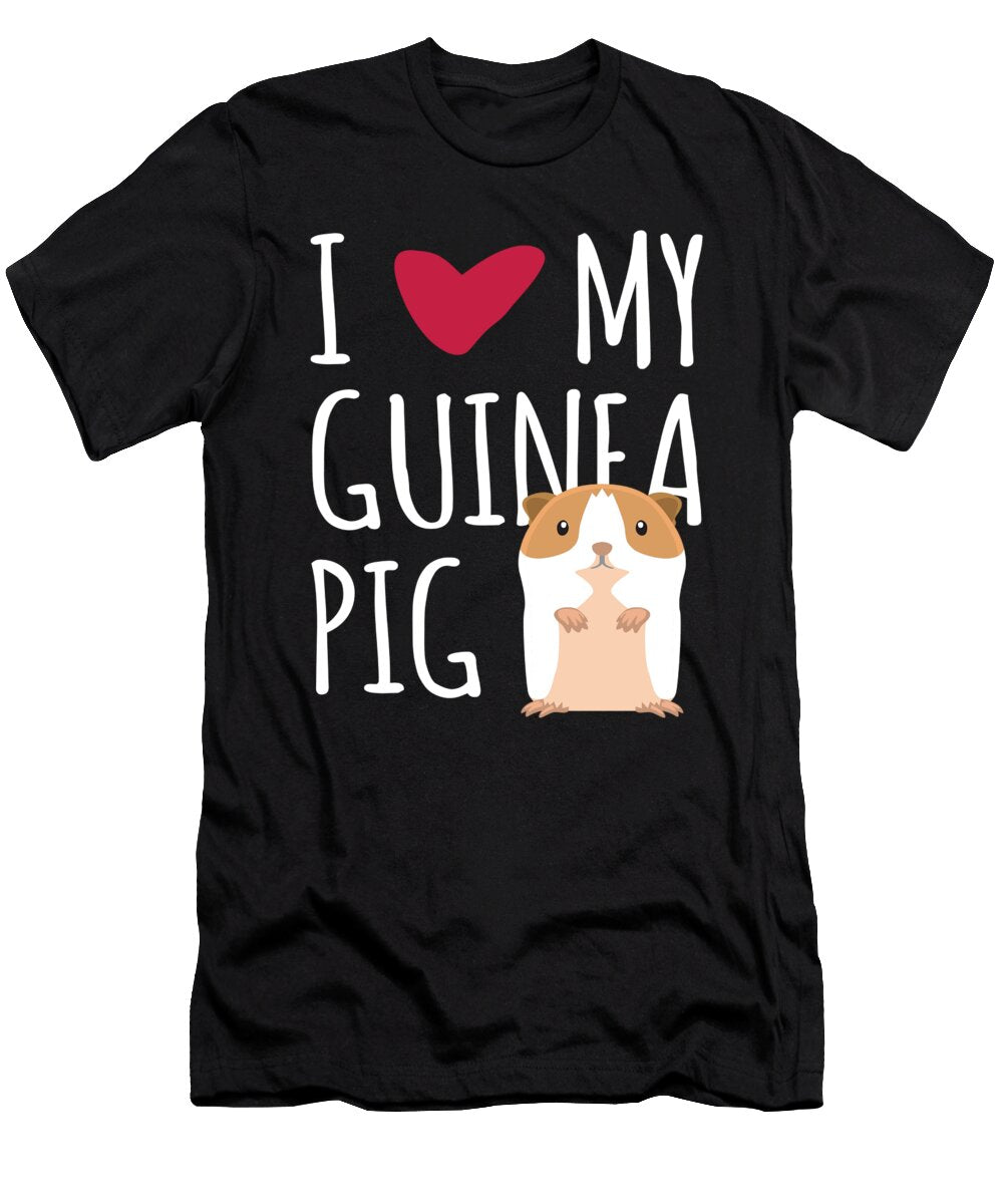 I Love My Guinea Pig Guinea Pig Moon T-Shirt