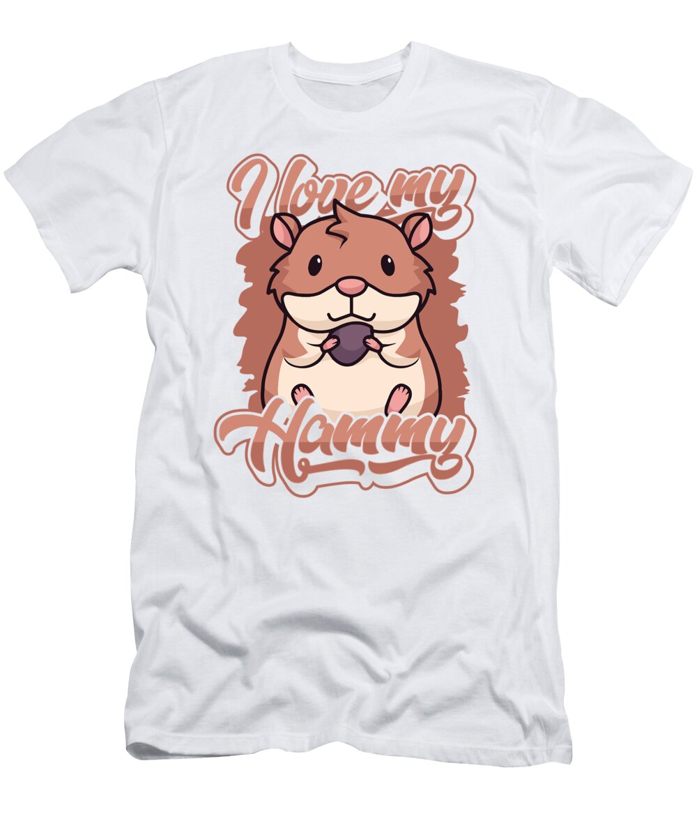 I Love My Hammy Dwarf Syrian European Golden Lover Hamster Graphics Lab T-Shirt