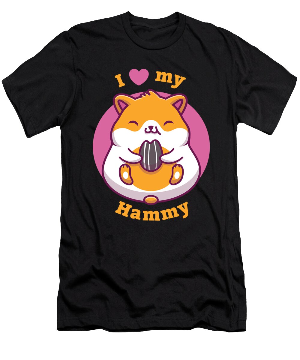 I Love My Hammy Hamster Moon T-Shirt