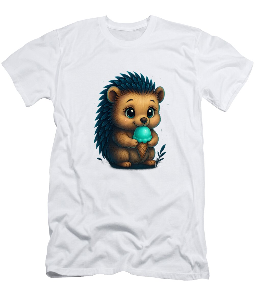 Ice Cream Azur for a Hedgehog Gourmand Lm2kone T-Shirt