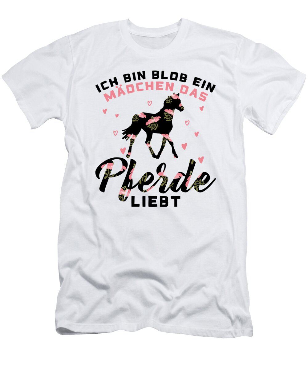 Ich Bin Blob Ein Pferde Liebt Donkey Horse Riding Florian Dold Art T-Shirt